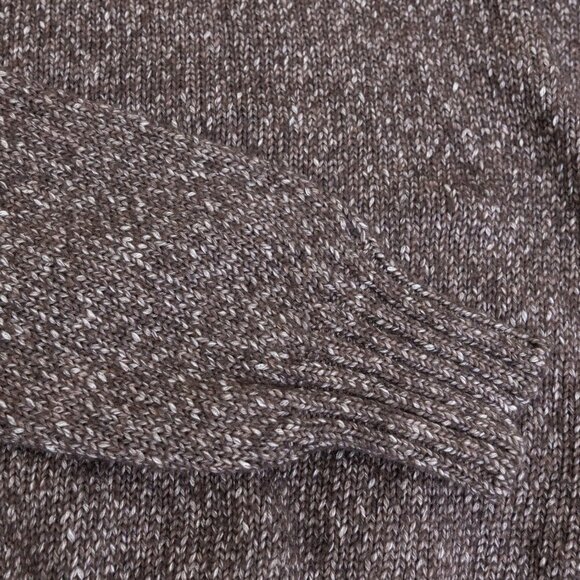 Officine Générale Marco Crewneck Sweater Brown Unisex Soft Italy - Picture 6 of 12